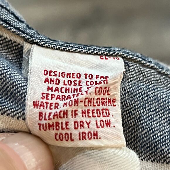 Vintage 90s Marithe Francois Girbaud Blue Striped Button Denim Shirt USA Medium - Picture 7 of 10